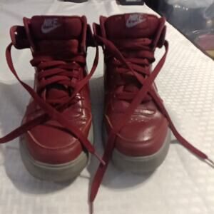 Nike Big Nike High AC Red Stealth 10.5 Basketball Shoes Men's Sneakers